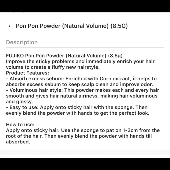 Pon Pon Hair Powder - AMAZING PRODUCT✅ - Picture 6 of 8